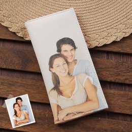 Personalized Photo Leather Folding Wallet